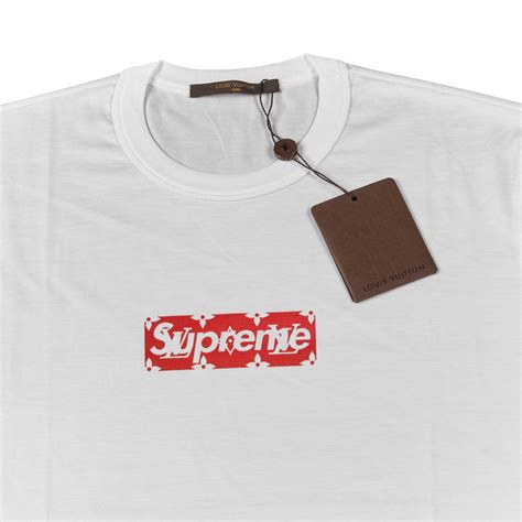 supreme lv box logo tee retail price|Supreme x Louis Vuitton Box Logo Tee White Men's .